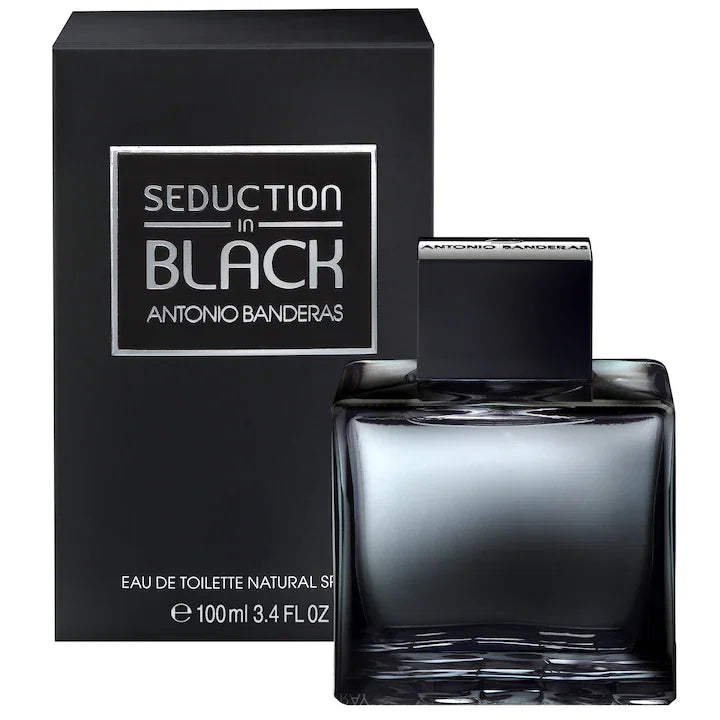Antonio Banderas Seduction in Black Eau de Toilette pentru bărbați, parfum original