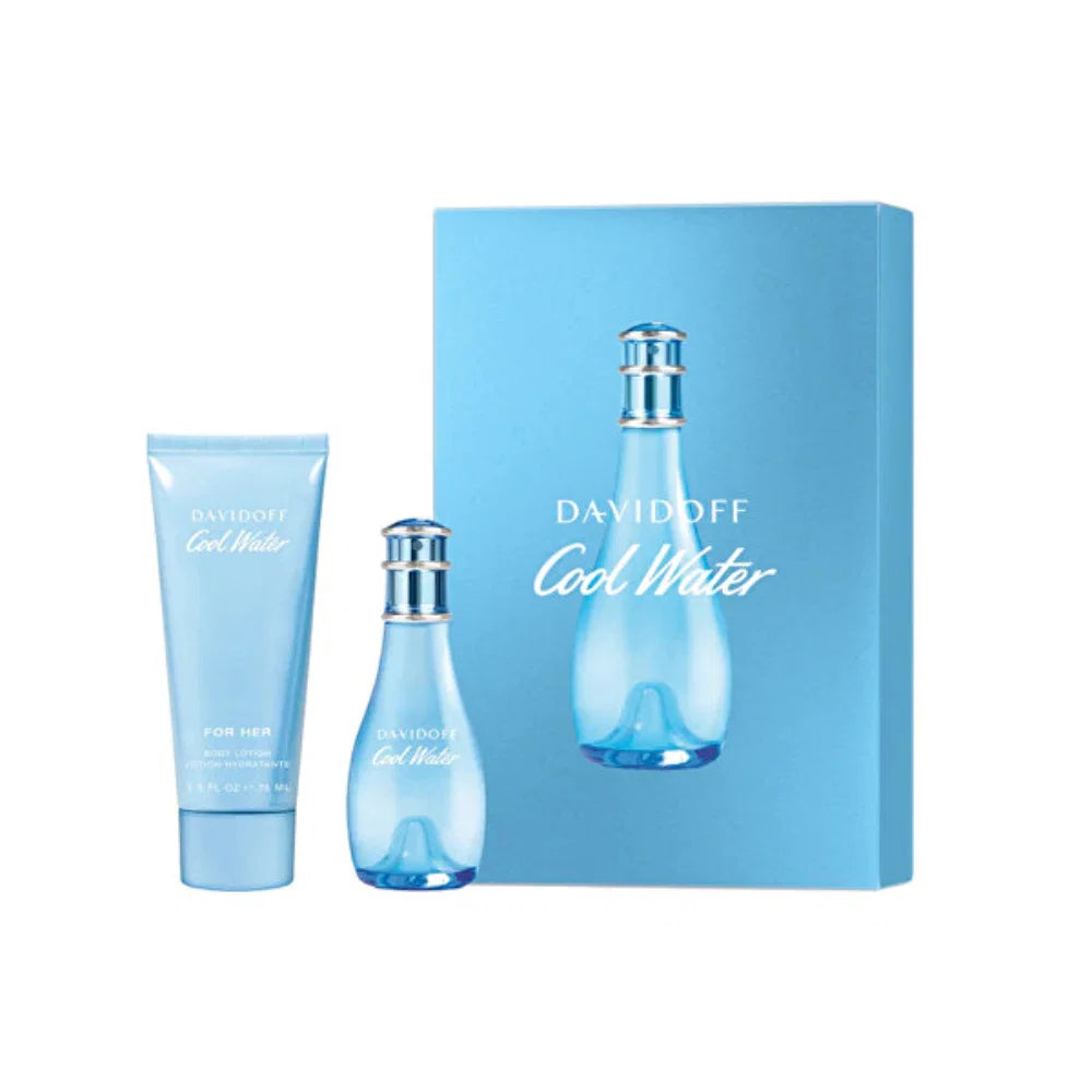 Davidoff Cool Water Woman Eau de Toilette Set pentru femei, parfum original