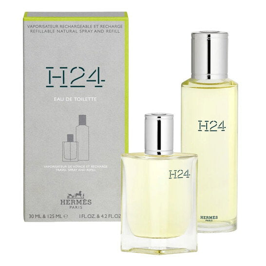 Hermès H24 Eau de Toilette Set Reîncărcabil pentru bărbați, parfum original