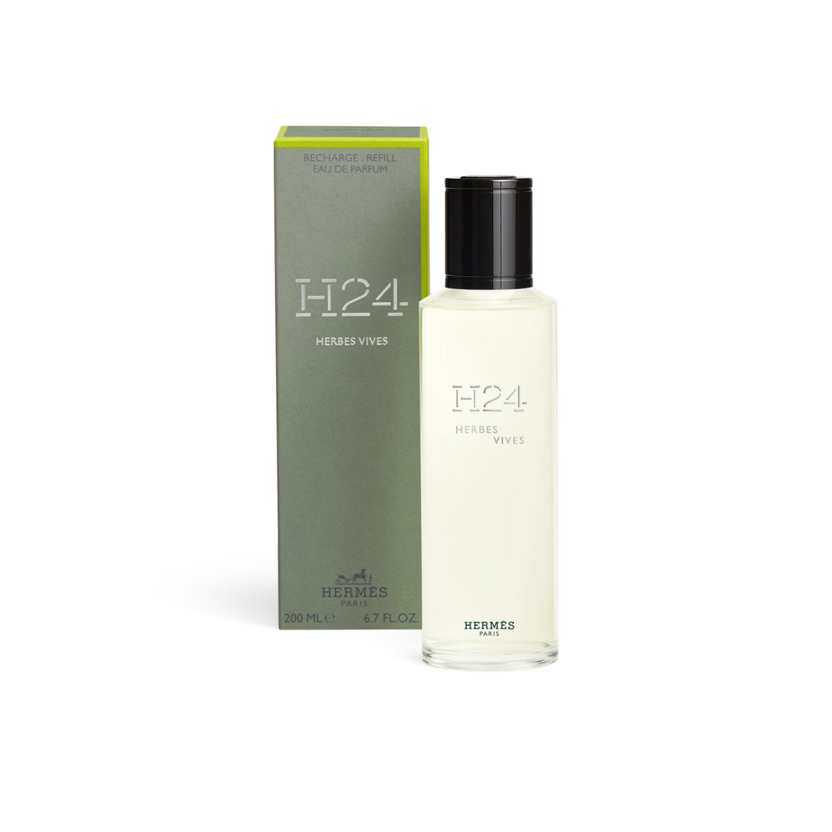 Hermès H24 Herbes Vives Eau de Parfum Refill pentru bărbați, parfum original