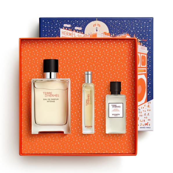 Hermès Terre d'Hermès Eau Intense Vétiver Set Eau de Parfum pentru bărbați, parfum original