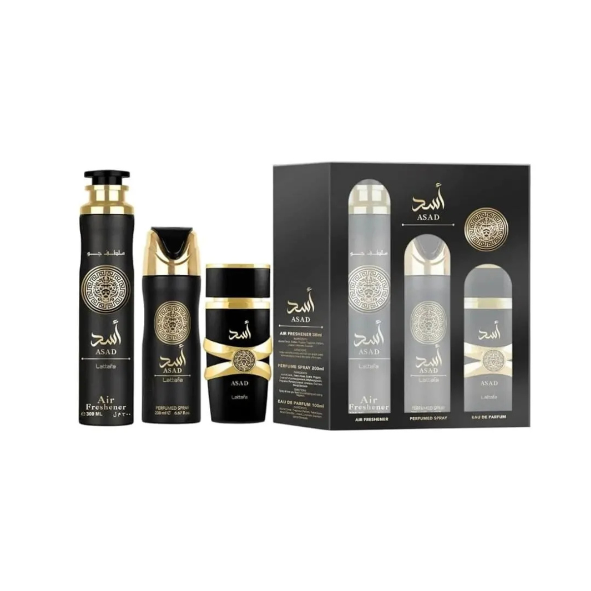 Lattafa Asad Set Eau de Parfum pentru bărbați, parfum original