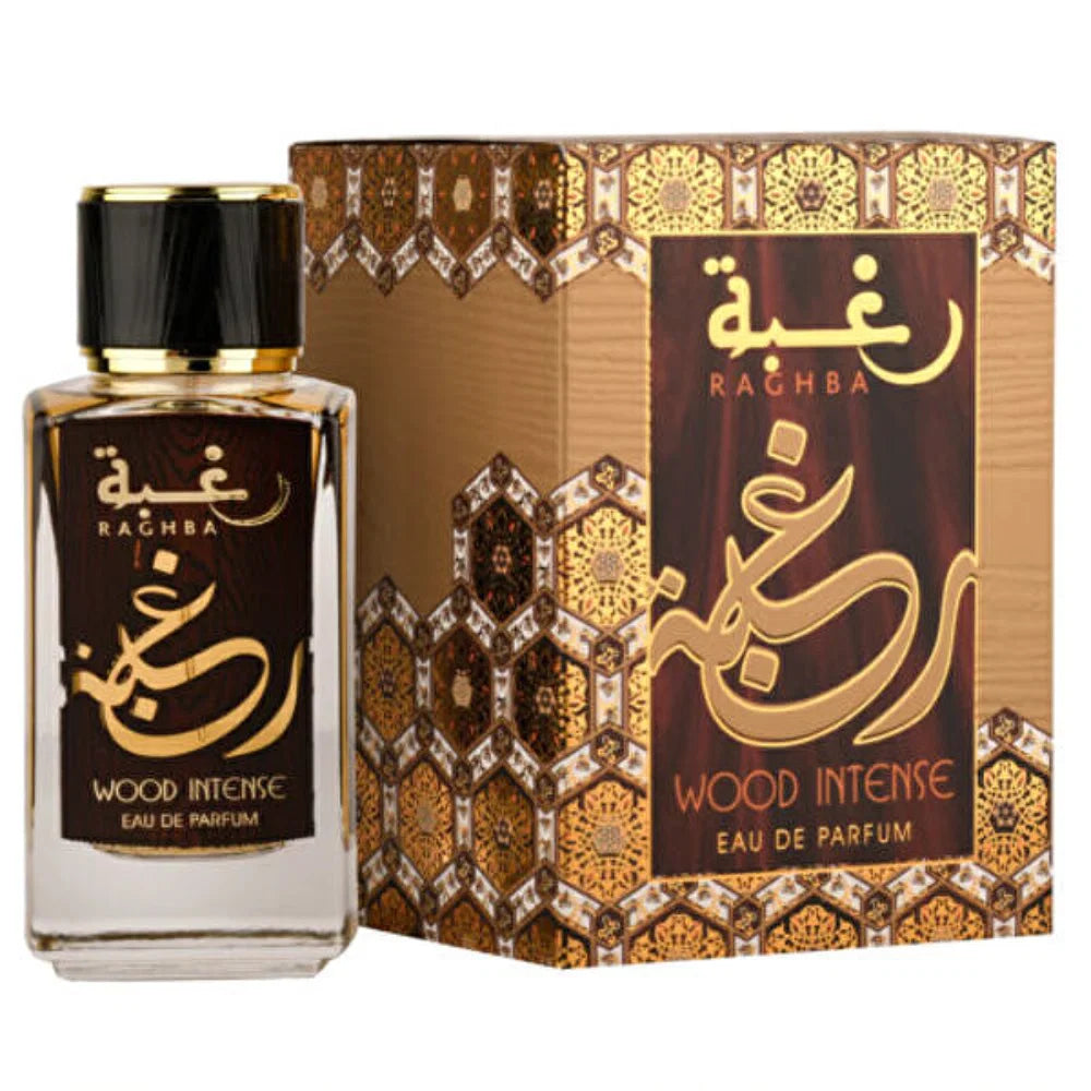 Lattafa Raghba Wood Intense Eau de Parfum pentru bărbați, parfum original